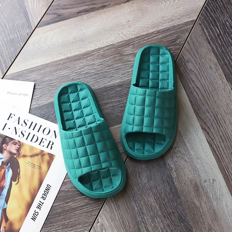 Women Indoor Slippers Floor Flat Shoes Summer Non-Slip Flip Flops Bath Home Slippers Female Comfortable Zapatillas De Hombre