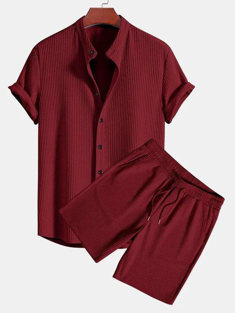  Conjunto de Camisa Y Pantalón Corto para verano