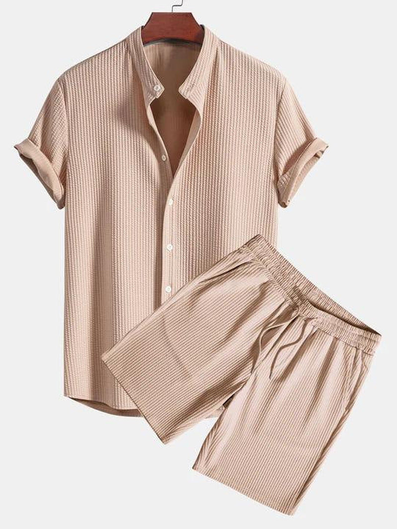  Conjunto de Camisa Y Pantalón Corto para verano