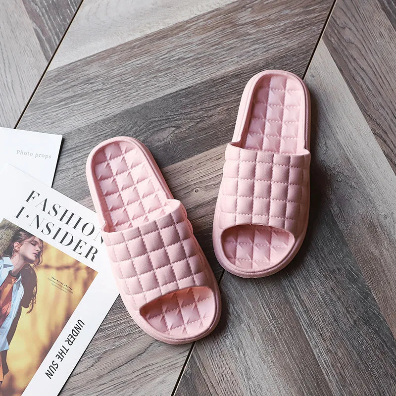 Women Indoor Slippers Floor Flat Shoes Summer Non-Slip Flip Flops Bath Home Slippers Female Comfortable Zapatillas De Hombre