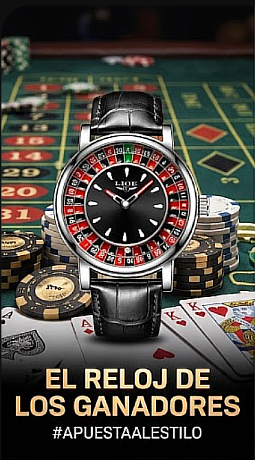 Reloj Ejecutivo "Las Vegas" con Dial de Ruleta Giratoria y Correa de Cuero