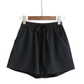 Pantalones de lino cortos para mujer 