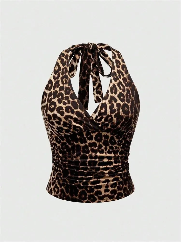 Crop top con cuello en V