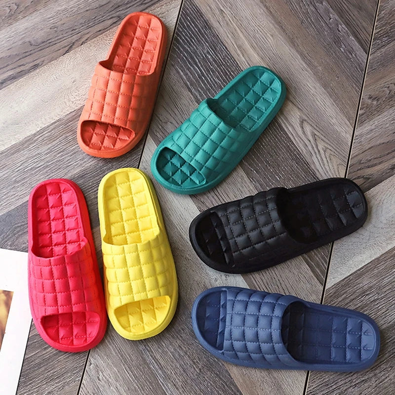 Women Indoor Slippers Floor Flat Shoes Summer Non-Slip Flip Flops Bath Home Slippers Female Comfortable Zapatillas De Hombre