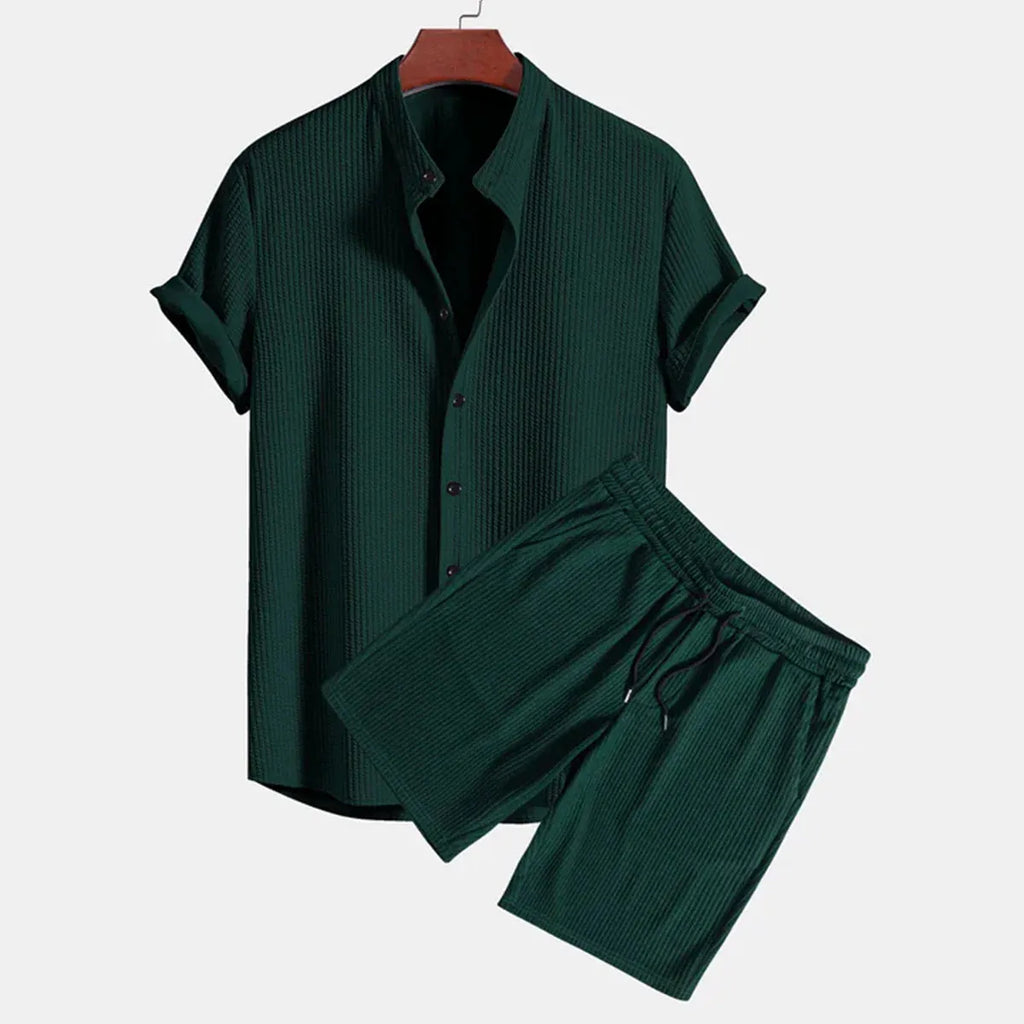  Conjunto de Camisa Y Pantalón Corto para verano